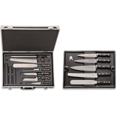 F. DICK Bristol 81165000 12-Piece Cooking Case (Knife Set with Case, Includes Chef's Knife + Cooking Tool/Accessories, Kitchen Knife Series Premier Plus + Superior, for Professional and Hobby Chefs)