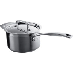 Le Creuset 3-Ply Stainless Steel Saucepan with Lid - 18 cm