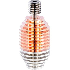 Bi-Metal HeatBreak for 5Aplusreprap V6/Volcano Hotend, Made of Titanium Alloy, Copper and Aluminium, Excellent Heat Dissipation