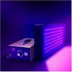LED UV Gel Curing Lamp, 1800W Energy Adjustment UV Colloidal Curing Lamp Shadowless Glue Ink 3D Printing 365nm 395nm 405nm Resin Curing Lamp Easy to Use (1 UK)