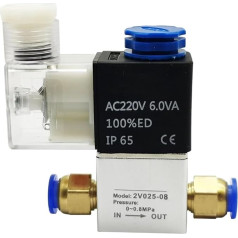 Pneumatic Control NC Valve Air Solenoid Valves 2V025-08 2 Positions 2 Port 1/4