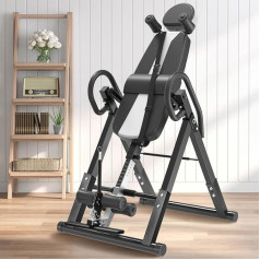 ‎Dnkelar DnKelar Gravity Trainer with Adjustable Headrest and Protective Belt, Inversion Table, 3 Inversion Angles, Abdominal Trainer for Home, Inversion Bench