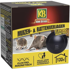 Kb Home Defense HDULT130 - Electromagnetic Rat and Mouse Repeller 130 m² - Ultrasonic Repeller - Permanent Effect without getting used to - 130 m² = Whole House