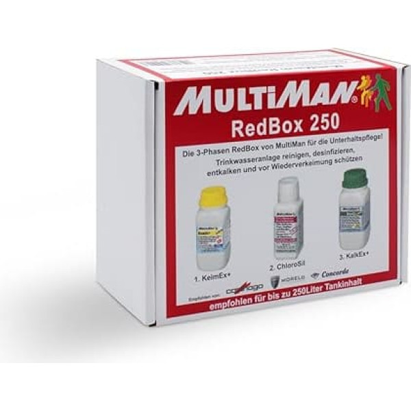 Multiman RedBox for annual cleaning of drinking water systems (cleaning, disinfection and descaling)