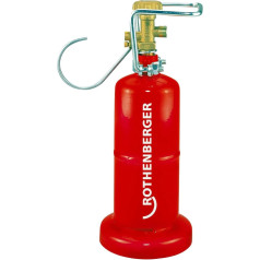 ROTHENBERGER Industrial Propane Light Steel Bottle, Fillable Craftsman Bottle, Gas Bottle, Propane Butane, 0.5 kg, Empty