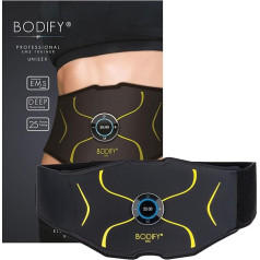 Bodify® EMS Abdominal Trainer Max - Targeted Stimulation of the Abdominal Muscles - Muscle Building - Abdominal Trainer - Stimulation Device Abdominal Muscles - Abdominal Muscle Trainer for Men and