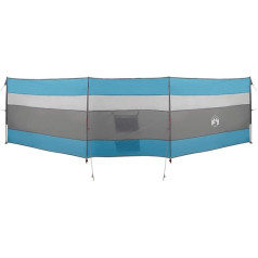 vidaXL Camping Wind Protection Blue 508 x 130 cm Waterproof Wind Protection for Camping Caravan Wind Protection Tent Wind Protection for Caravan