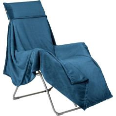 LAFUMA MOBILIER Flocon LFM5040-9283 Fleece Blanket for Lafuma Relax Deck Chairs 180 x 170 cm Fjord