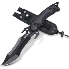 Golden Bird Outdoor Knife, Full Tang Survival Knife, Fixed Blade, D2 Steel Hunting Knife with Sheath, Survival Knife with G10 Handle, Bushcraft Knife