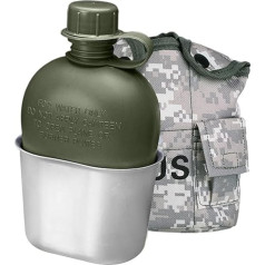 Generisch Camping Canteen Set, Travel Canteen Set, Sports Canteen Bottle, Lightweight Canteen, Hiking Water Bottle, Multipurpose Canteen, Travel Water Bottle, for Hiking, Camping, Travel