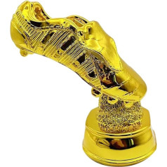 MagiDeal Gold Boot Soccer Trophy Sculpture Collector Figure Resin Trophy for Party Favourite Office Cabinet Living Room Furniture