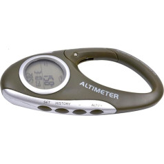 Altimeter for Hiking, Multifunctional Altimeter, Digital Altimeter, Accessories for Hiking, Altimeter Carabiner with Calendar, Altimeter for Backpack in Shoulder for Montn