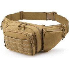 Selighting Tactical Belt Bag Military Waist Bag Waist Bag for Outdoor Sports Trekking Hiking Running Cycling, brown