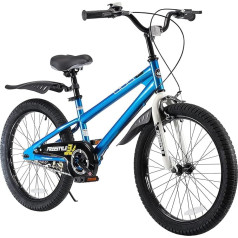 RoyalBaby Children's Bicycle Boys Girls Freestyle BMX Bicycle with Kickstand Gifts for Children Bicycles 20 Inch Blue