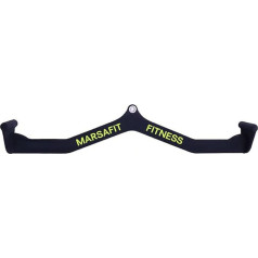 MARSAFIT Home Gym Fitness Rowing T-Bar V-bar Pulley Machine Attachments Biceps Curl Triceps Lat Pull Bar Back Strength Training Handle Handles Lat Pull Bar Push Down Exercises