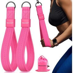 Tricep Rope Cable Attachment Handles for Gym, 13inch Exercise Handles, Tricep Pull Down Attachments Rope for Pilates, Yoga, Strength Trainer, Physical Therapy, Stretch, Recovery