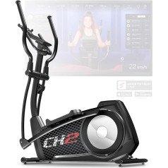 Sportstech CX2 Cross Trainer for Home | with Power Generator | German Quality Company | Interactive Video Events & Multiplayer App | Elliptical Trainer, Ergometer + Console & 27 kg Flywheel Mass