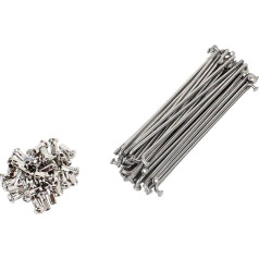 Set: 1 Set of Spokes Stainless Steel (36 Pieces) 143.5 mm + Nipple for Simson S50, S51, SR4-2, SR4-3, SR4-4, KR51 KR50