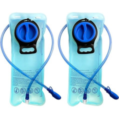 CSDSTORE Hydration Water Bladder 2 Pack 2L TPU Cycling Bag for Sports Hiking Camping Climbing Blue