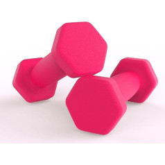 TIECHI Neoprene Dumbbells Set Women Pair Home Exercise for Women Men Arm Pilates Dumbbells in 1.5 kg