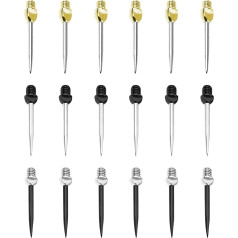 FOX SMILING Dart Steel Tip Converter Points 2BA Soft Tip Replacement Tips Metal Needle Tips Darts