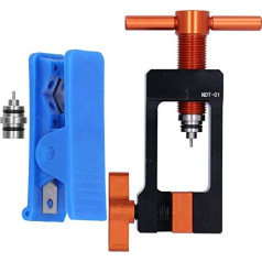 Dilwe Bicycle Bicycle Brake Universal Bicycle Needle Press Tool Set with Hose Cutter Accessories Bicycle Repair Hardware Tools Bicycle Repair Hardware Tools