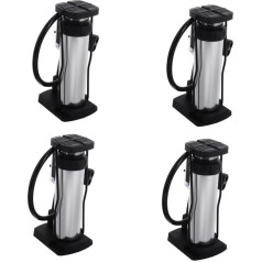 Happyyami Portable Air Pump Bicycle Pump Portable Small Bicycle Pump Floor Pump Mini Air Pump Activated Inflator Floor Tyre Pump Mini Bicycle Pump Bicycle Pumps Aluminium Alloy