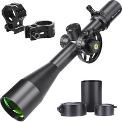 WestHunter Optik TD 5-30x56 SFIR FFP 1/10MIL Precision Rifle Scope for Competition Shooting, Zero Stop Tower, Red Lighting, First Image Plane, Tactical 34 mm Rifle Scope for Long Distance Hunting