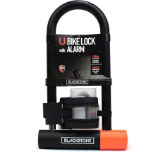 Crystal Vision Bicycle Lock Anti-Theft Loud 130dB Alarm Heavy Duty Weatherproof Multipurpose (U Lock 14mm)