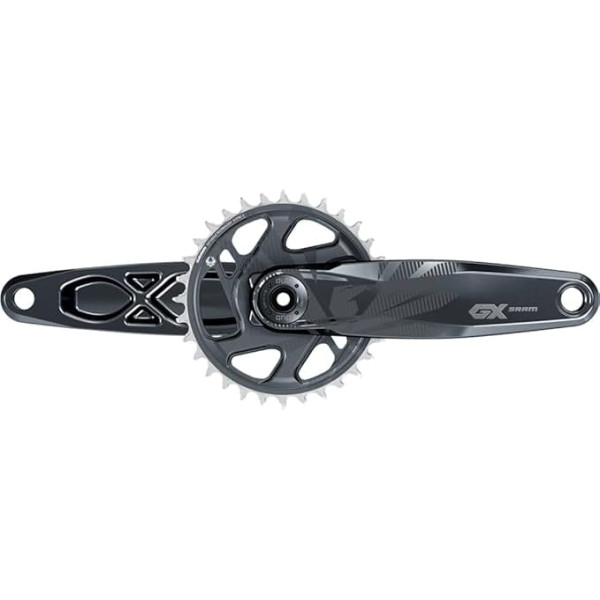 Sram Unisex - Adult Krg Gx Eagle Dub Crankset, Black, One Size