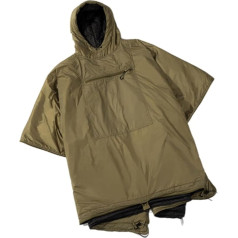 Dicker und großer Poncho mit Kapuze, Camping-Decke, Stadiondecke, Outdoor, tragbarer Schlafsack, Poncho