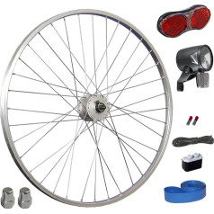 Taylor Wheels 28 Inch Bicycle Front Wheel with Shimano Hub Dynamo LED Light Set