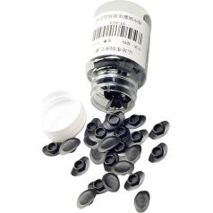 NVOQILIN 100 Pcs Bicycle Wheel Rim Plugs Mountain Bike Tire Steel Rings Hole Plugs with Eyelets Wheel Plugs