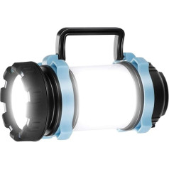 LED Camping Lamp, Rechargeable, Super Bright Portable Camping Lamps with Hooks, Brightness Dimmable, USB C Camping Lantern for Hiking, Outdoor, Emergency, Power Outages