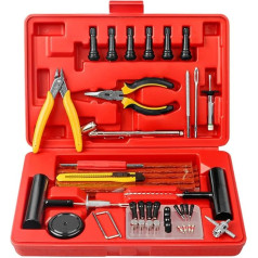 YIWEOG Auto Reifen Reparatur Kit Pannen Stecker Set Auto Fahrrad Reifen Reparatur Werkzeuge Set Auto Reifen Ändern Werkzeuge Motorrad Auto Wartung zubehör