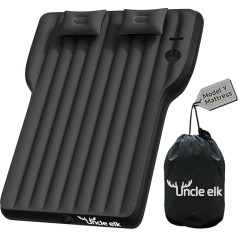 Uncle elk Tesla Model Y Mattress, Inflatable SUV Mattress for Portable Camping Mattress, Foldable Air Mattress with Air Pump and Storage Bag for Tesla Model Y and SUV Travel, Black