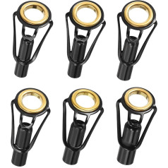 PATIKIL 4.2-5.5 mm Diameter Tube Repair Kit Fishing Rod Tips 30 Pieces Stainless Steel Guide O-Rings for Freshwater and Saltwater Fishing