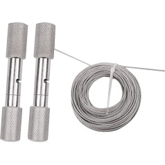 Sheep Horn Wire Saw, Non-Slip String Saw with Handles for Cutting Goat Horns, Multifunction Wire Saw for Camping, Picnic, Gardening and Agriculture