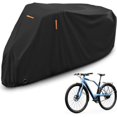 AKEfit Tricycle Cover Adult Electric Tricycle Covers Bicycle Covers Outdoor Storage Waterproof Dustproof Windproof Recumbent Trike Cover Black