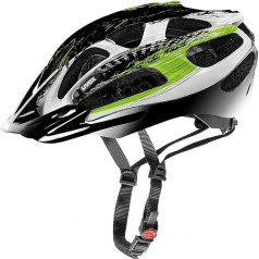 uvex supersonic - Lightweight All-Round Helmet for Men and Women - Individual Size Adjustment - Washable Interior - Black Green - 52-57 cm