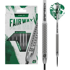 GOAT - Fairway V1 90 % steel darts 25 g, including 3 barrels, 3 flights and 3 shafts 25 g