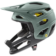 uvex revolt MIPS - Extremely Lightweight MTB Helmet for Men and Women - MIPS System - Individual Size Adjustment - Moss Green-Black Matt - 57-61 cm