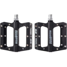ANCLLO Bicycle Pedals Nylon Fiber Wide Platform Flat Pedals for Road Bike Non Slip Waterproof Dustproof MTB Mountain Bike Pedals Lightweight Nylon Fiber for BMX Road Bike MTB Bike