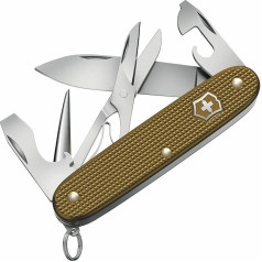 VICTORINOX Pioneer X Alox Limited Edition 2024 Pocket Knife 9 Functions Swiss Made Multitool with Scissors Includes Gift Box Terra Brown