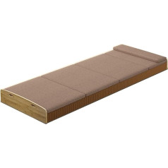 Folding Camping Bed with Mattress Width 60 cm, Camping Bed Camp Bed Foldable Portable Folding Bed Made of Paper, 300 kg Load Capacity Adult Camping Bed (200 x 60 x 33 cm)