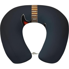 SDEGTHO Reisekissen für E-Gitarren, Flugzeug, Reisekissen, reiner Memory-Schaum, Nackenkissen, bequem, atmungsaktiv, Orange