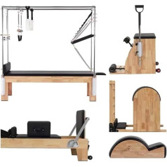 SRKATI Bauch-Übungsbrett Pilates 3-in-1-Körperforming tragbares Heim Pilates Reformer Equipment Core F Five-Tiefe-Set Pilates Reformer