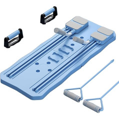 HHGDS Foldable Pilates Reformer Board, Multi-Purpose Ab Core Trainer for Home Training, Blue Colour