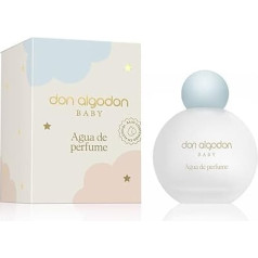 Don Algodon Baby Eau de Parfum Cotton Eau de Parfum Suitable for Newborns, 93% Natural, Vegan, with Moisturising Active Ingredients, 1 Piece, 100 ml