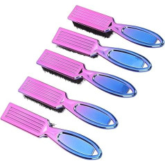 Stylish Beard Brush with Gradual Electroplating, ABS Nylon Bristles, Multifunctional Tool for Beard Care and Hair Styling, Daily Use